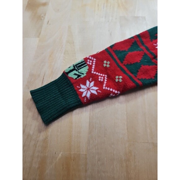 Star Wars Baby Yoda "I Was Cute All Year" Green-Red Christmas Sweater-12 Month's - Picture 13 of 16